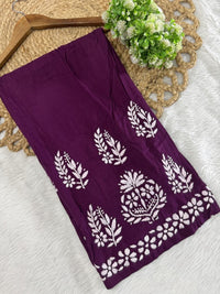 Rayon Plazzo Combo with Butas - Chikankari official