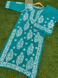 Rayon Premium Co ord Set - Chikankari official