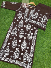 Rayon Premium Co ord Set - Chikankari official