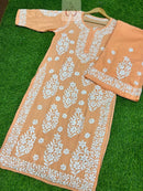 Rayon Premium Co ord Set - Chikankari official