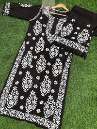 Rayon Premium Co ord Set - Chikankari official