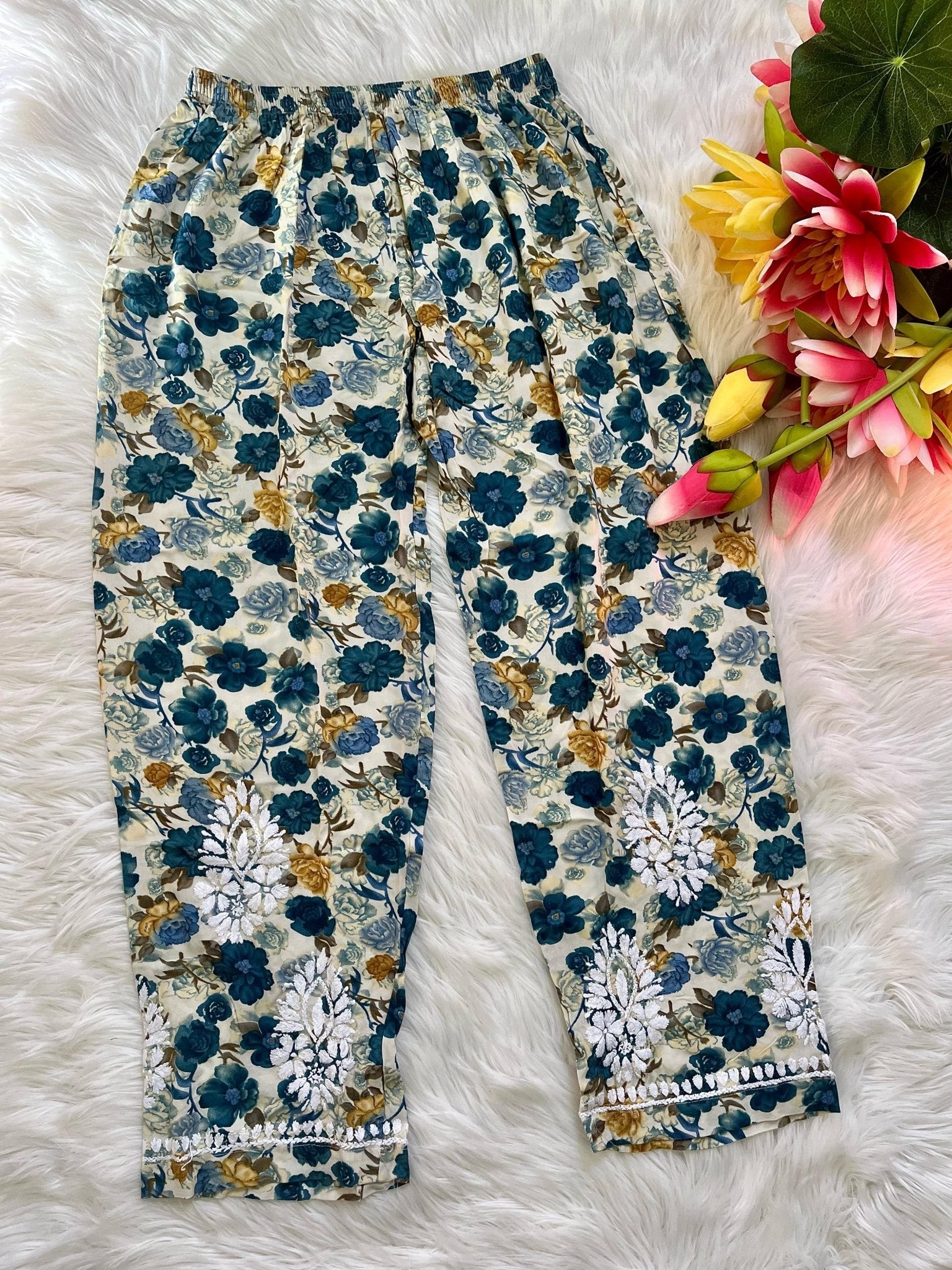 Rayon Shirt & Pant - Chikankari official