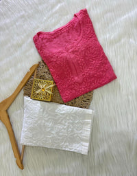 Rayon Short Elegant Soft Tops - Chikankari official