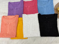 Rayon Short Elegant Soft Tops - Chikankari official