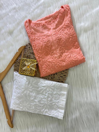 Rayon Short Elegant Soft Tops - Chikankari official