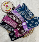 Rayon Short Kurta with pant - Chikankari official