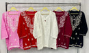 Rayon Short Top fine embroidered - Chikankari official