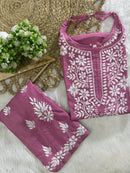 Rayon sleeveless co ord Combo - Chikankari official