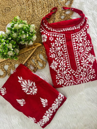 Rayon sleeveless co ord Combo - Chikankari official