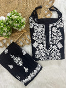 Rayon sleeveless co ord Combo - Chikankari official
