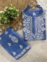 Rayon sleeveless co ord Combo - Chikankari official