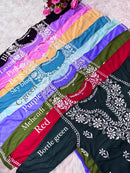 Rayon Soft Chikan ShortTop - Chikankari official