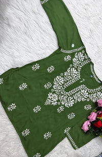Rayon Soft Chikan ShortTop - Chikankari official