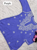 Rayon Soft Chikan ShortTop - Chikankari official