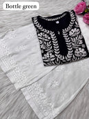 Rayon Soft Chikan ShortTop - Chikankari official