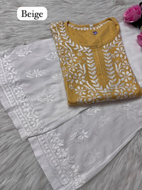 Rayon Soft Chikan ShortTop - Chikankari official