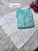 Rayon Soft Chikan ShortTop - Chikankari official