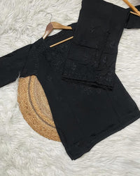 Rayon Soft Chikankari Dyed Co - ord set - Chikankari official