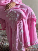 Rayon Soft Chikankari Gharara Set
