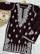 Rayon Trending Chikankari combo - Chikankari official