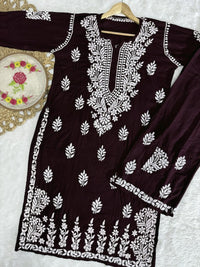 Rayon Trending Chikankari combo - Chikankari official