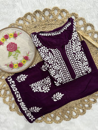 Rayon Trending Chikankari combo - Chikankari official