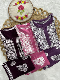 Rayon Trending Chikankari combo - Chikankari official