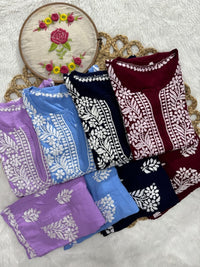 Rayon Trending Chikankari combo - Chikankari official
