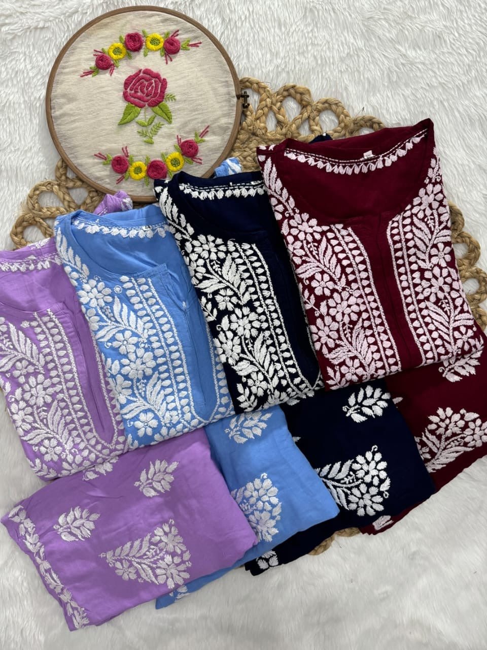 Rayon Trending Chikankari combo - Chikankari official