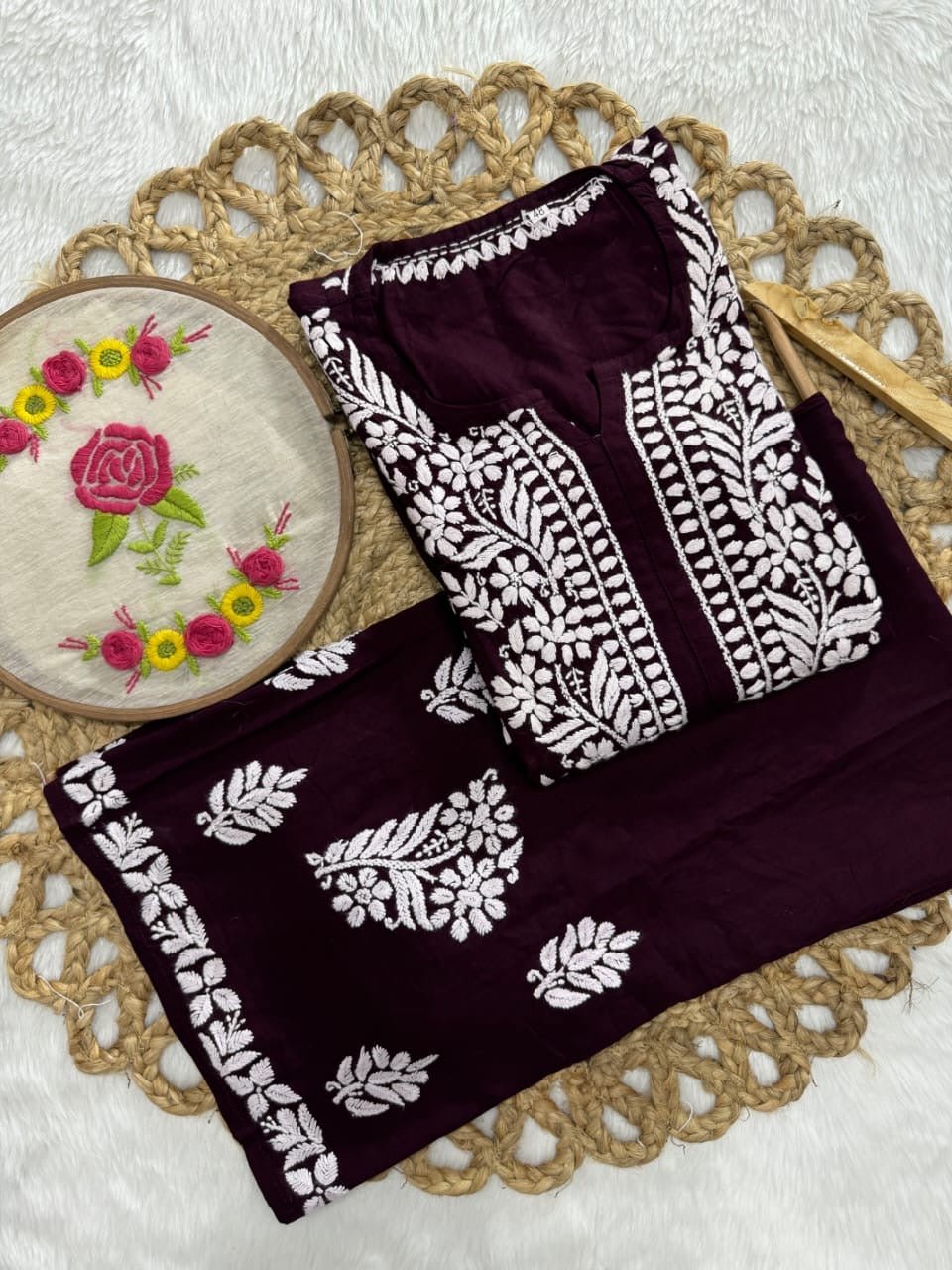 Rayon Trending Chikankari combo - Chikankari official