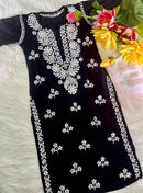 Rayon White hand embroidery combo - Chikankari official