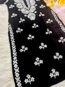 Rayon White hand embroidery combo - Chikankari official