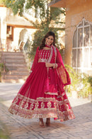 Readymade Gowns premium Design - Chikankari official