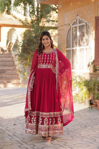 Readymade Gowns premium Design - Chikankari official
