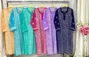 Resham Jaal Kurta - Chikankari official