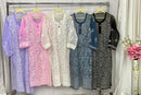 Resham Jaal Kurta - Chikankari official