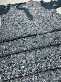 Resham Keel Jaal Kurtis - Chikankari official