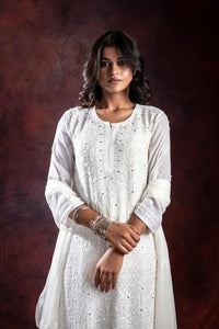 Resham Muqaish Viscose Jall Combo - Chikankari official
