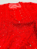 Resham muqiaish work jaal heavy kurta - Chikankari official