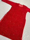 Resham muqiaish work jaal heavy kurta - Chikankari official