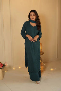 Resham Viscose Jall Kurta with Plazzo - Chikankari official