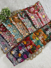 reyon printed A New Concept In reyon kurti with pant Set - Chikankari official