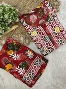 reyon printed A New Concept In reyon kurti with pant Set - Chikankari official