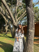 ( Rishita Special )Black n White Rayon Plazzo Combo - Chikankari official