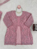 Riwayat 3pc Designer Foux Butterfly Set - Chikankari official