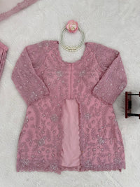 Riwayat 3pc Designer Foux Butterfly Set - Chikankari official