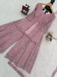 Riwayat 3pc Designer Foux Butterfly Set - Chikankari official