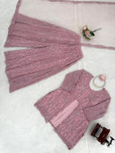Riwayat 3pc Designer Foux Butterfly Set - Chikankari official