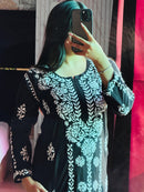 Riwayat Premium Heavy Work Modal Kurta - Chikankari official