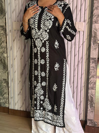 Riwayat Premium Heavy Work Modal Kurta - Chikankari official